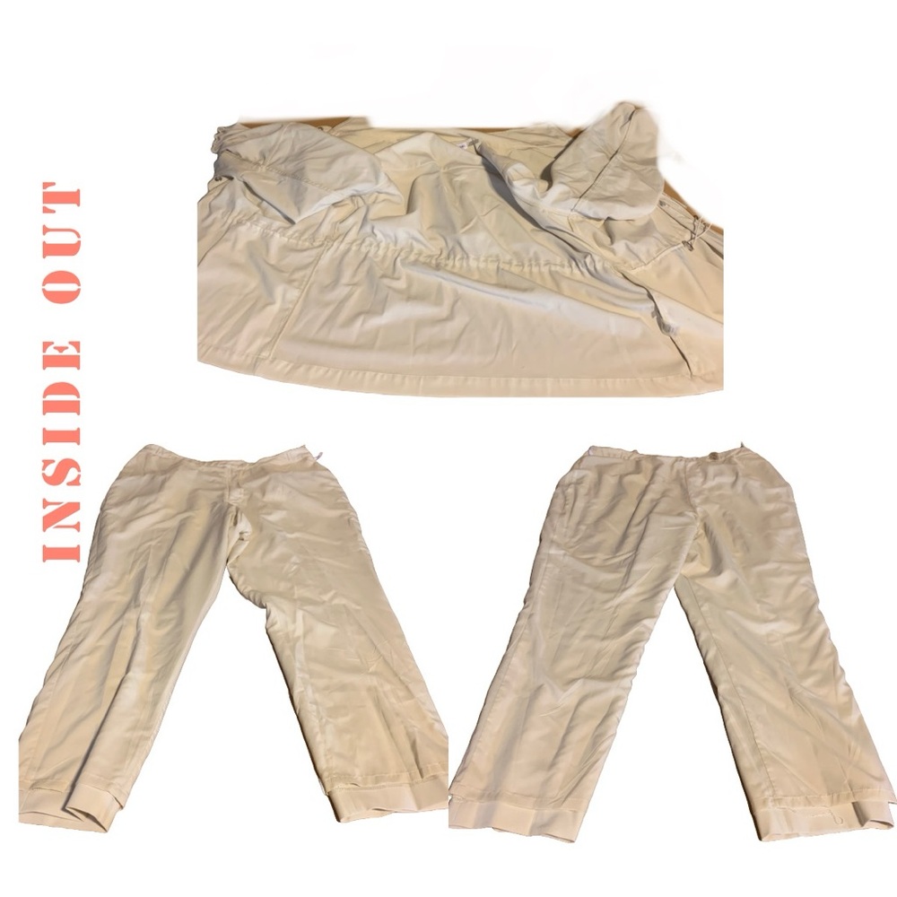 CALVIN KLEIN ECRU BEIGE TROUSERS & JACKET LEISURE SET (16/XL) - Picture 12 of 15
